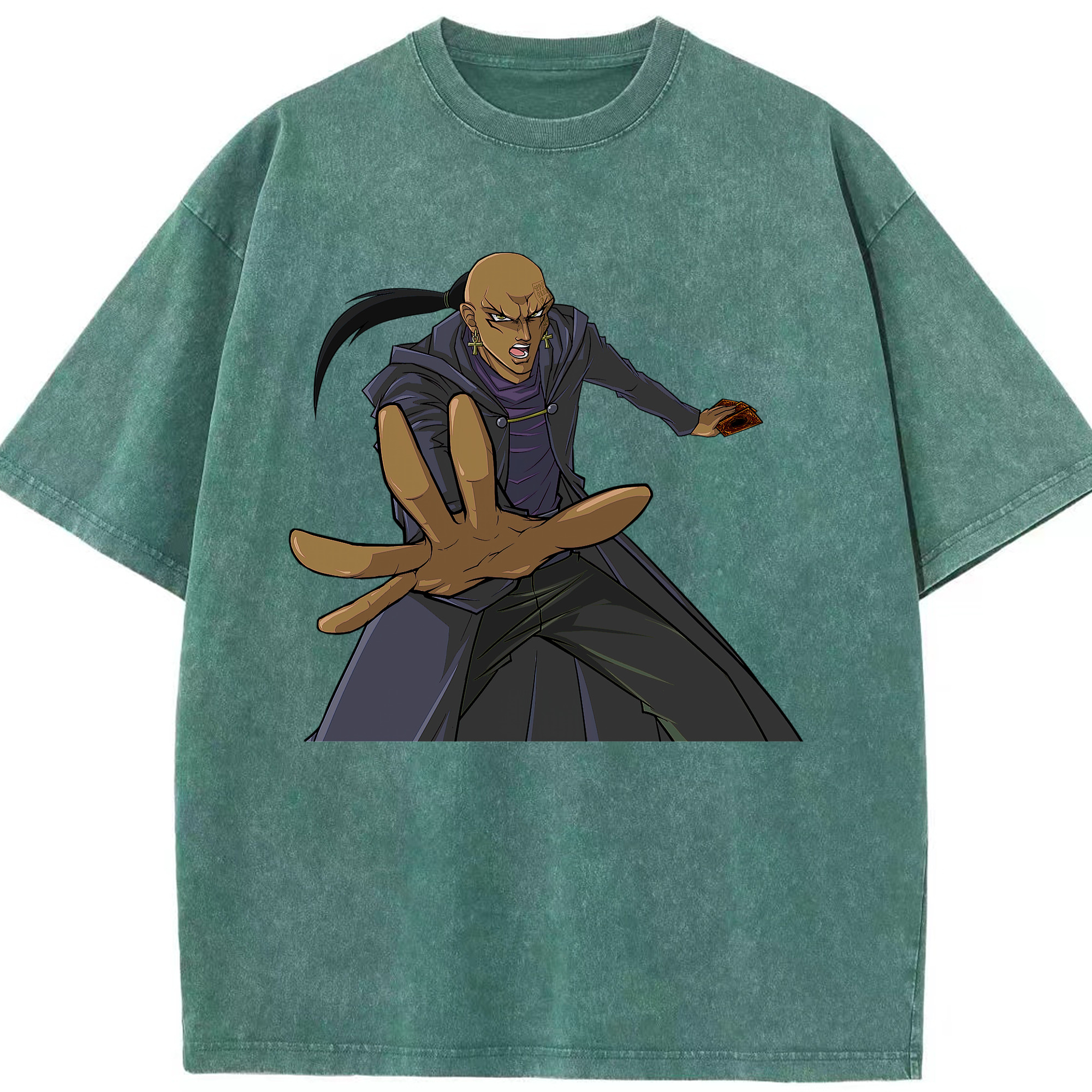 （画像用） 遊☆戯☆王 Yu-Gi-Oh! 綿100% ヴィンテージ風 半袖Tシャツ（フロントプリント）